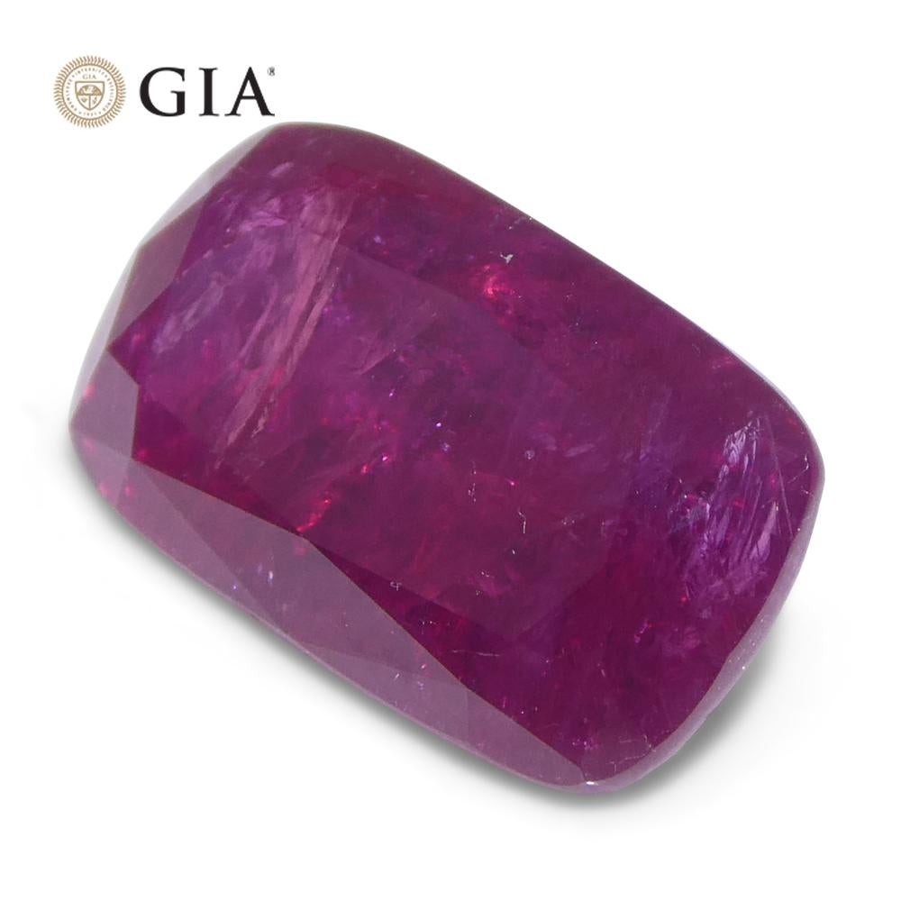 5,33 carati di rubino rosso violaceo GIA certificato Afghanistan non riscaldato in vendita 4