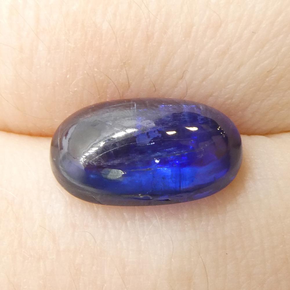 5.33ct Oval Cabochon Blue Kyanite For Sale 8