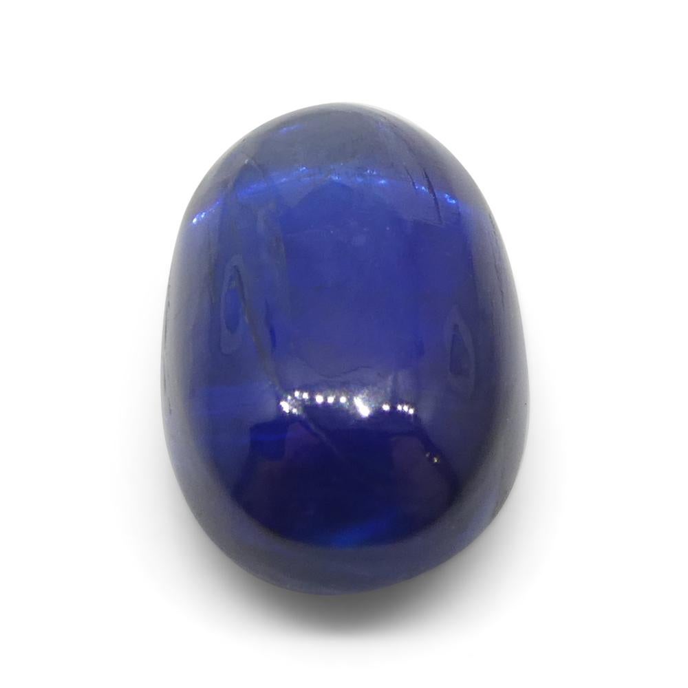 Women's or Men's 5.33ct Oval Cabochon Blue Kyanite from Brazil  For Sale
