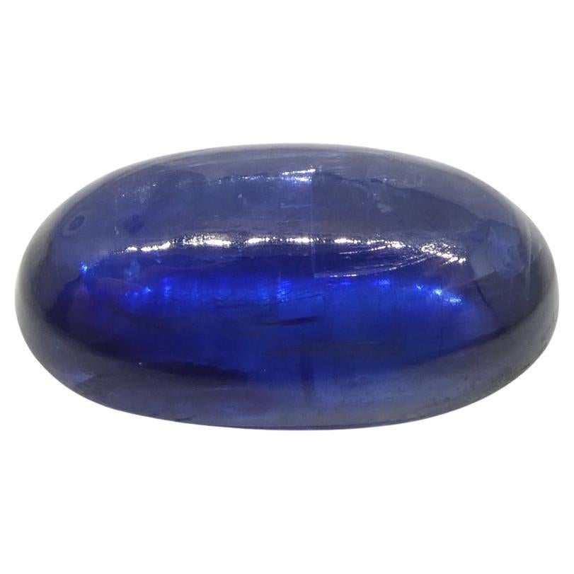 Kyanite bleue cabochon ovale de 5,33 carats du Brésil 