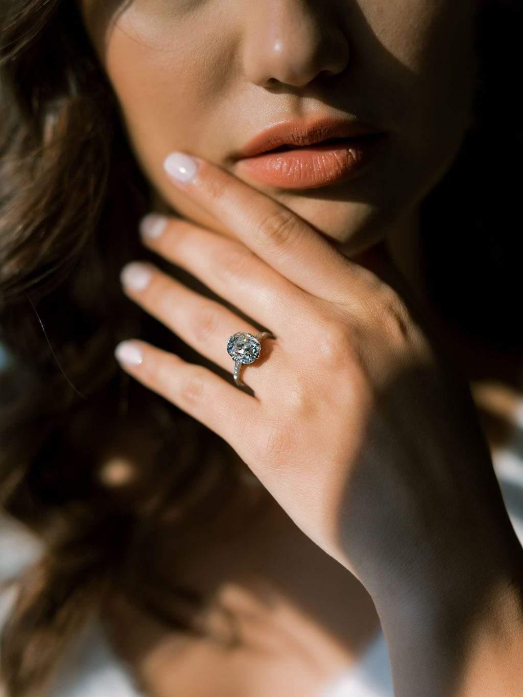 Women's 5.34-Carat Old Mine Cut Diamond Ring