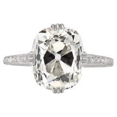 5.34-Carat Old Mine Cut Diamond Ring