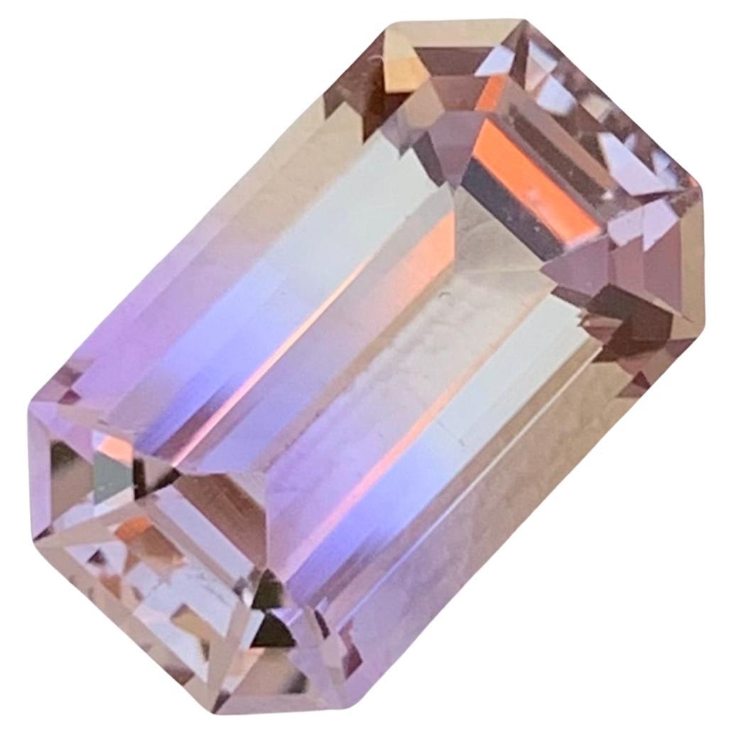 Ametrine naturelle non sertie de 5,35 carats de forme octogonale pour la fabrication de bijoux 