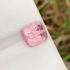 Gema natural suelta de turmalina rosa de 5,35 quilates con forma de cojín incluida