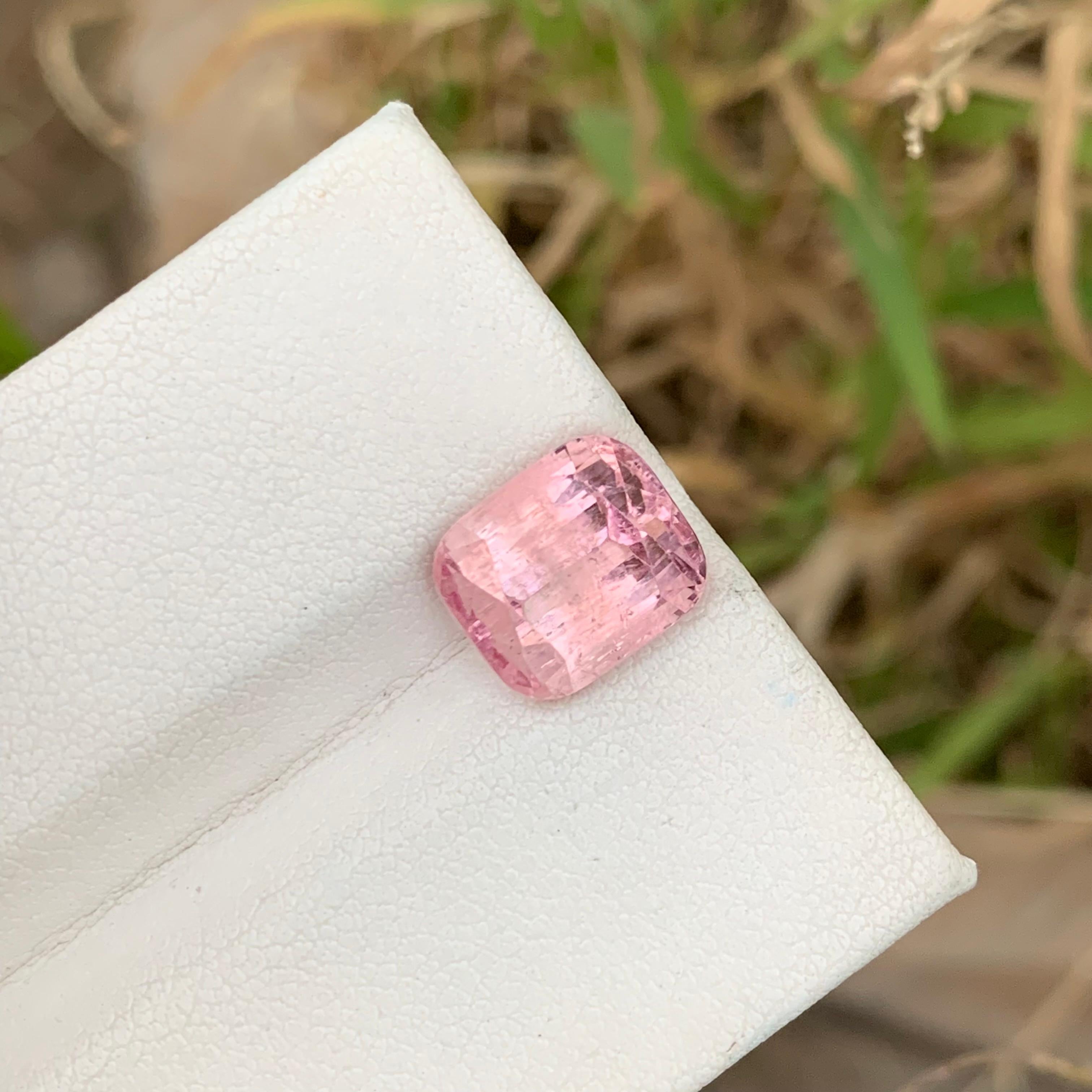 5.35 Carat Natural Loose Pink Tourmaline Cushion Shape Included Gemstone  In New Condition For Sale In Peshawar, PK