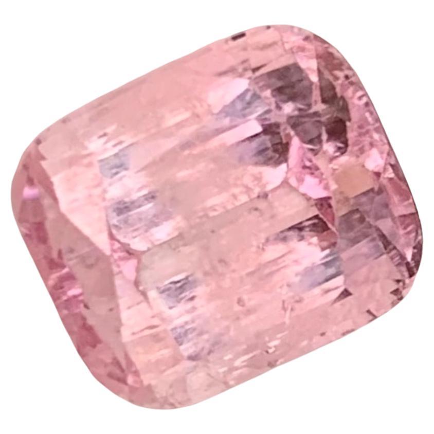 5.35 Carat Natural Loose Pink Tourmaline Cushion Shape Included Gemstone  For Sale