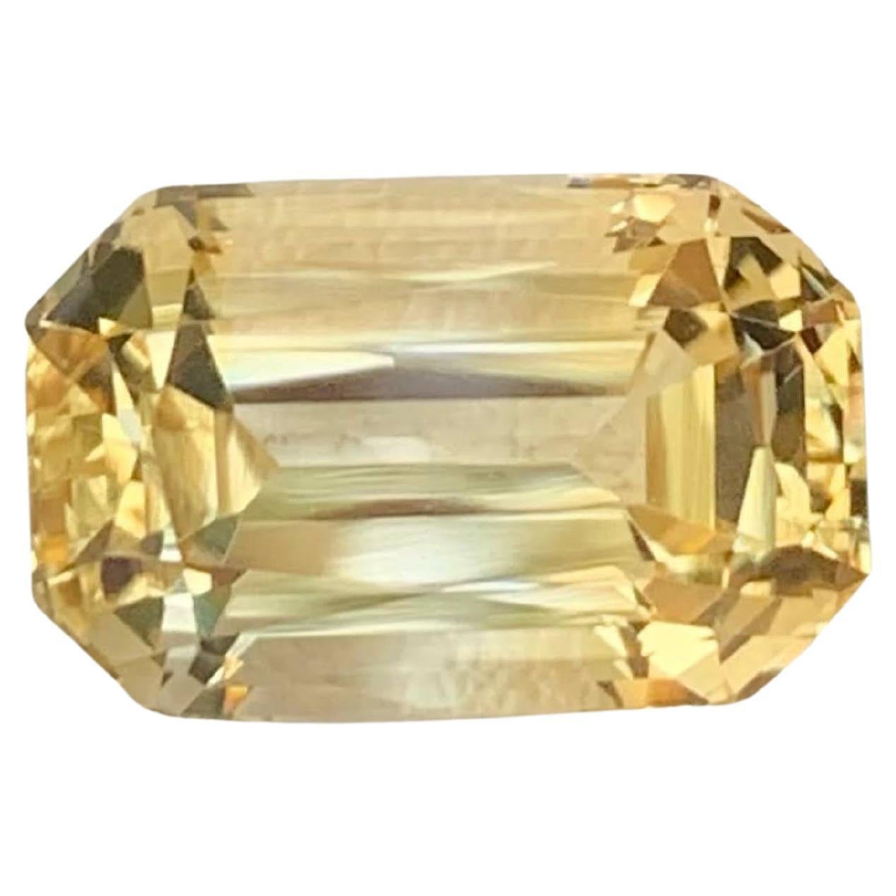 5.35 Carati Nature Sciolto Giallo Oro Citrino Taglio Cuscino Gemma Brasiliana