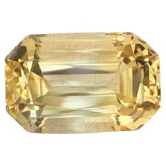 5.35 Carati Nature Sciolto Giallo Oro Citrino Taglio Cuscino Gemma Brasiliana