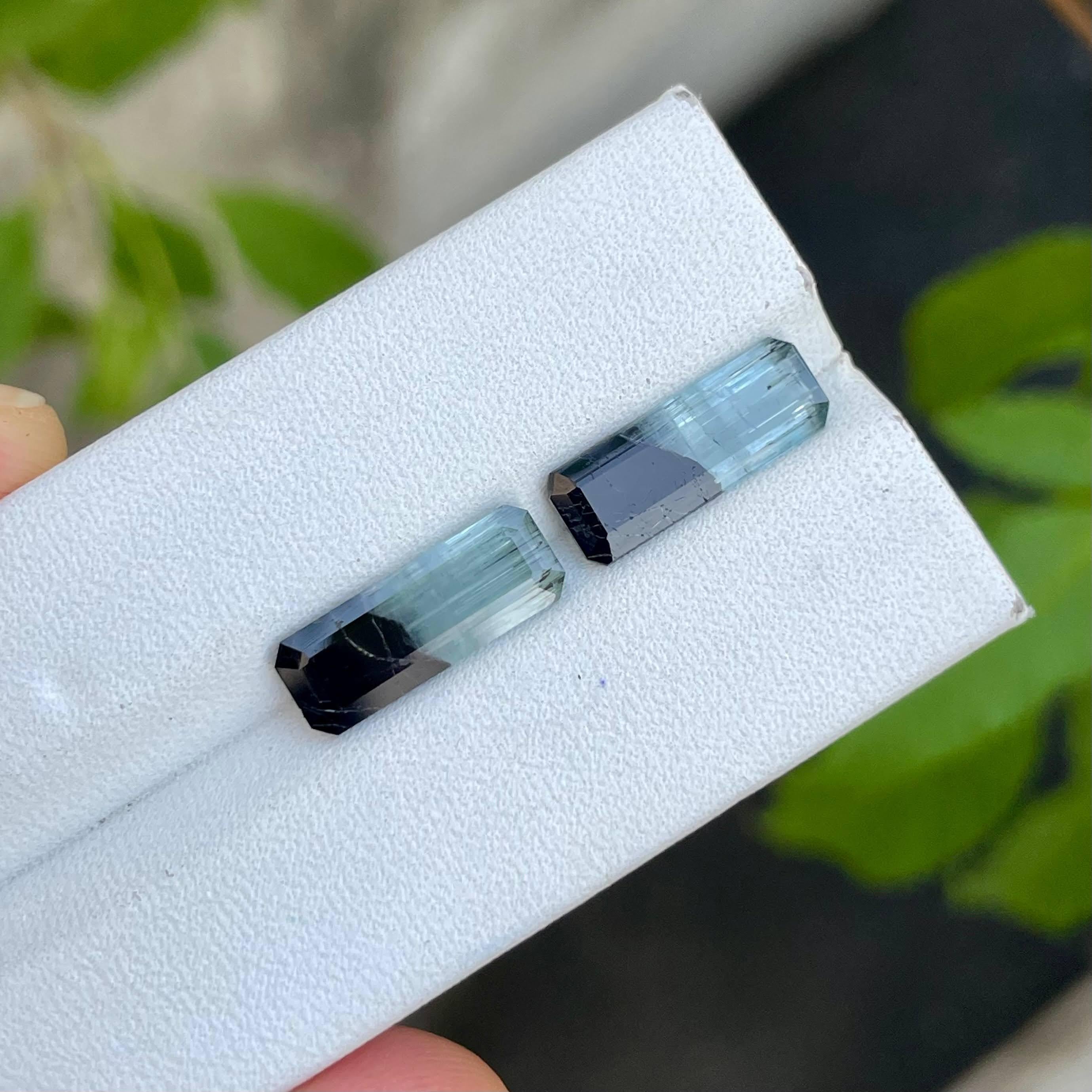 Weight 5.35 Carats
Dimensions 14.8x5.5x3.5 mm
Treatment None
Clarity SI
Origin Afghanistan
Shape Octagon
Cut Emerald cut




Experience the captivating beauty of our Bicolor Tourmaline Pair 5.35 carats - a stunning duo of gemstones showcasing a