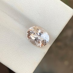 5,35 Karat natürlicher loser Topas Brillantschliff Ovalform Edelstein aus Pakistan