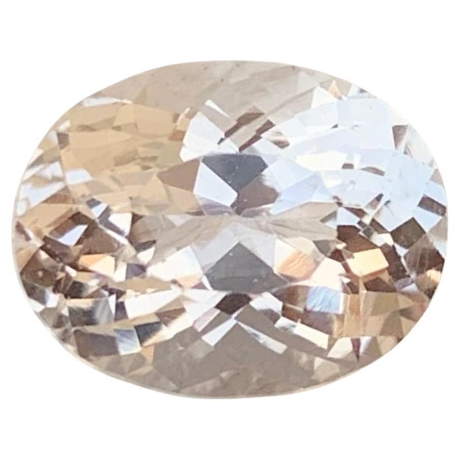 5.35 Carats Natural Loose Topaz Brilliant Cut Oval Shape Gem From Pakistan  For Sale