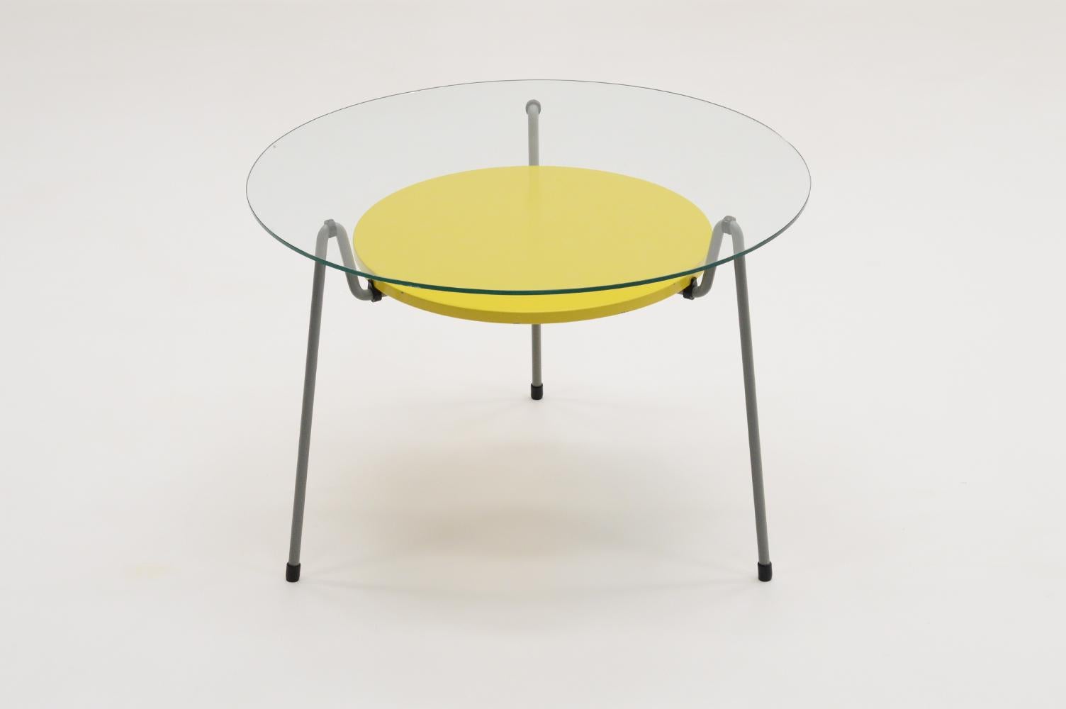 Mid-Century Modern 535 table by Wim Rietveld for Gispen, The Netherlands 50s.