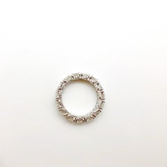 5.36 Carat Cushion Old Diamond Eternity Band by 64Facets in 18 Karat White Gold