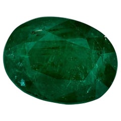 5.36 Carat Emerald Oval Loose Gemstone