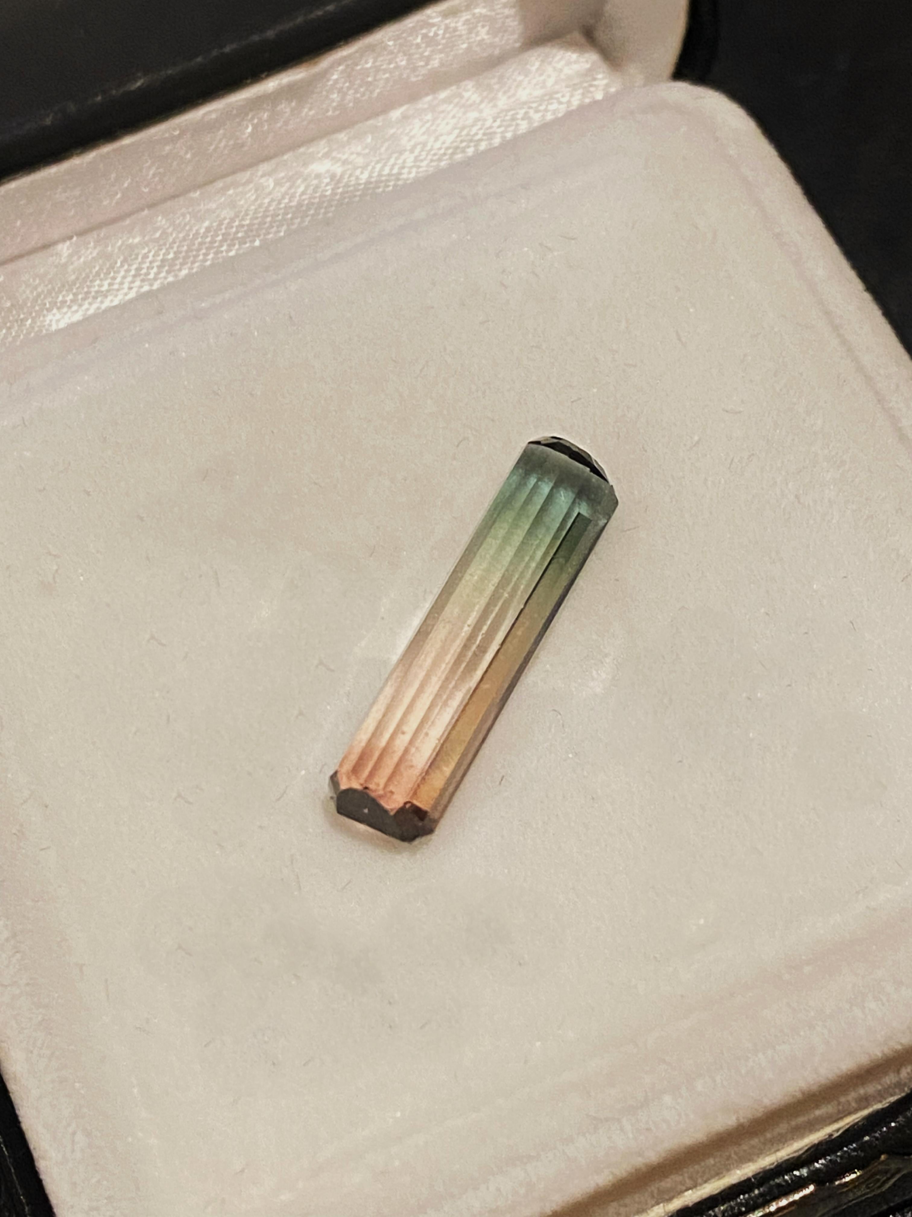 5,36ct Turmalina Suelta de Sandía Natural de Talla Esmeralda. Corte esmeralda en venta