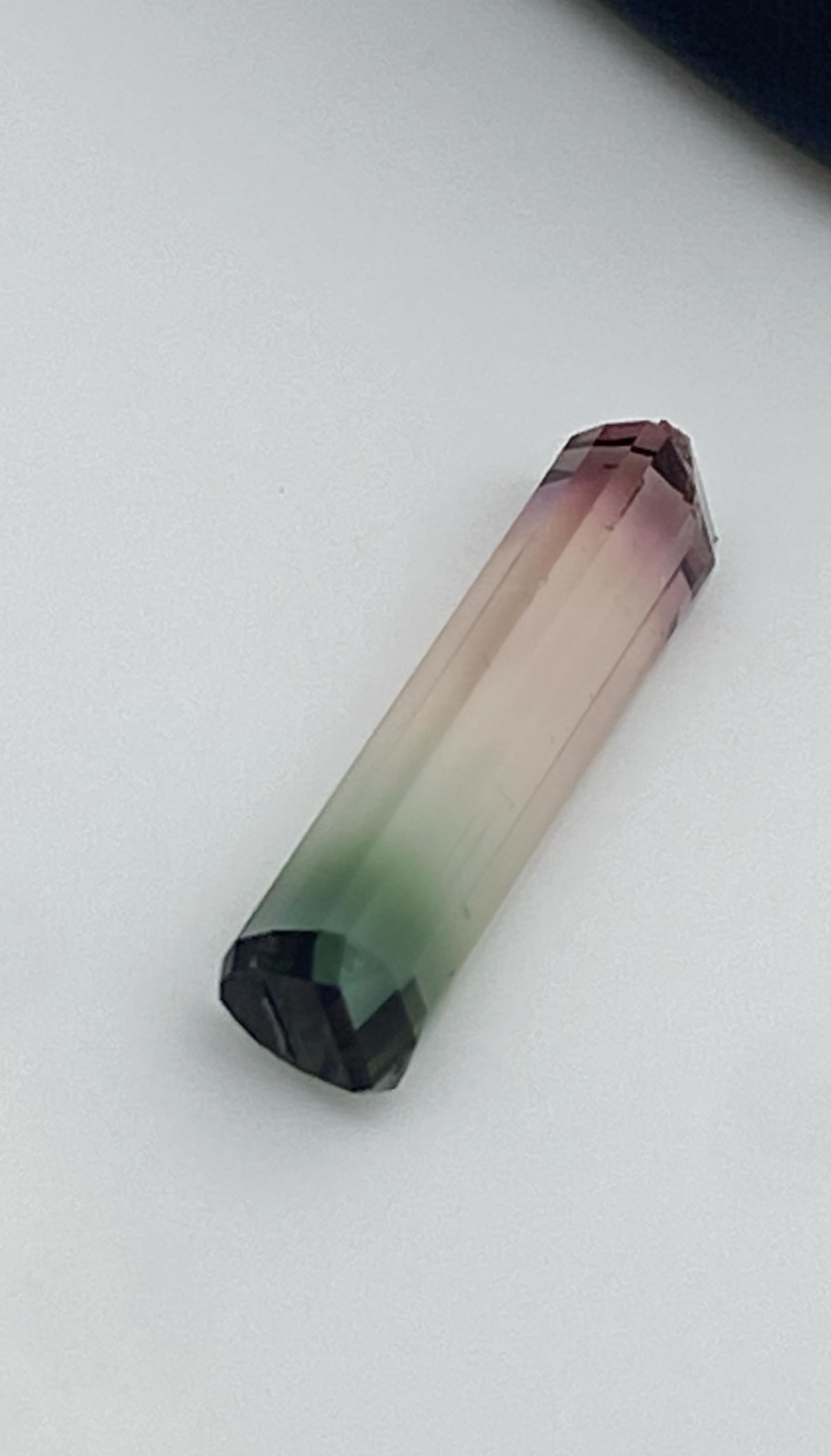 5,36ct Turmalina Suelta de Sandía Natural de Talla Esmeralda. en Excelente estado para la venta en MELBOURNE, AU