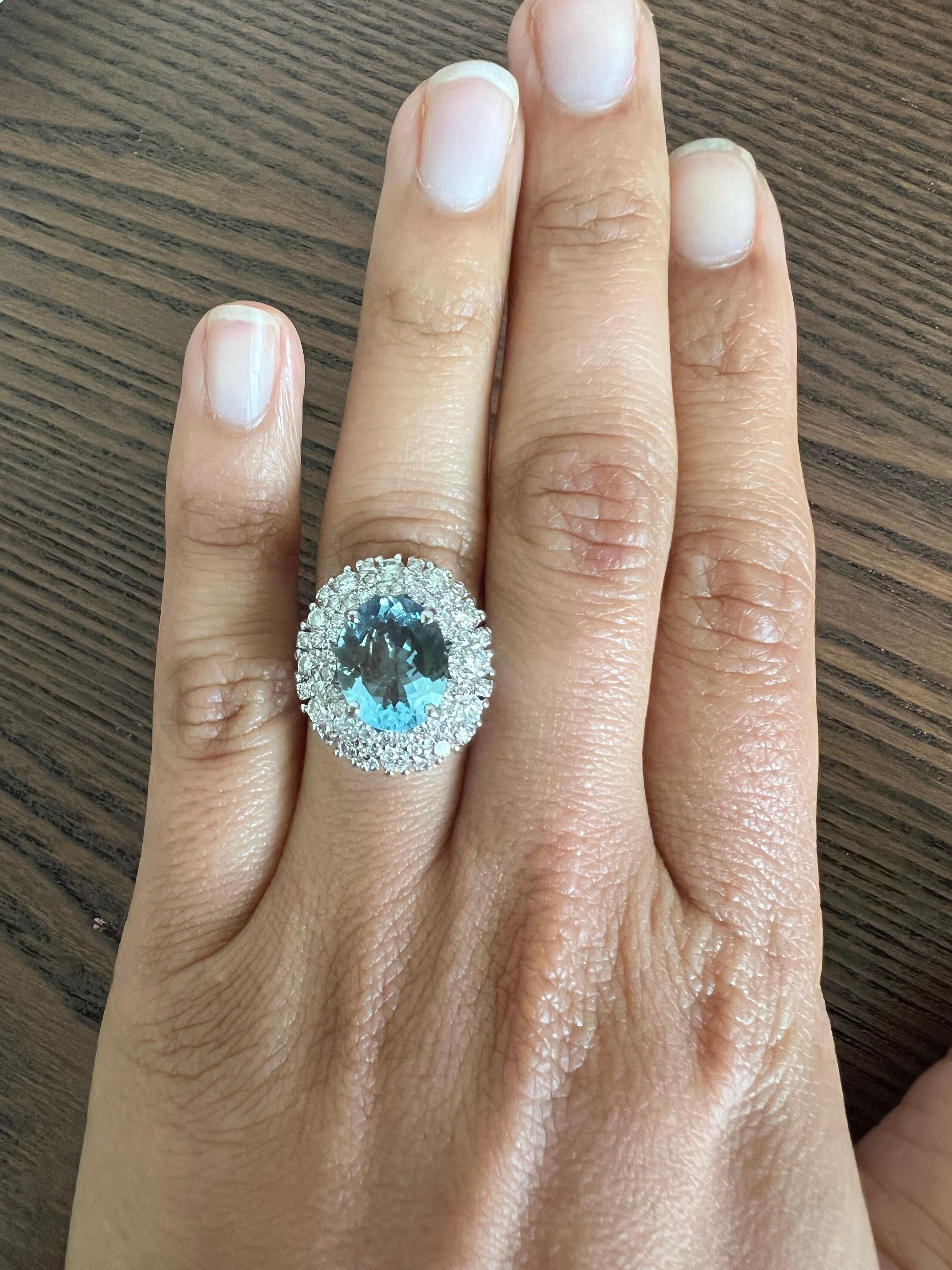 10 carat aquamarine ring