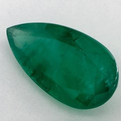 5.37 Ct Emerald Pear Loose Gemstone
