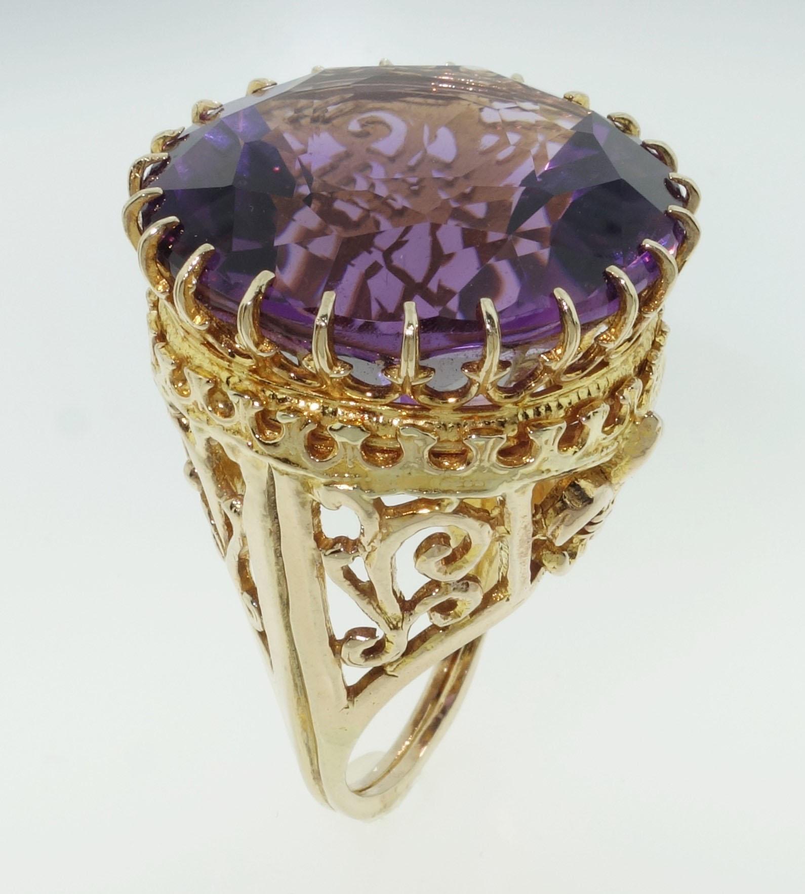 amethyst vintage ring