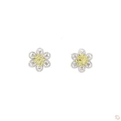 5.38 Carat Briolette Diamond Gold Earrings