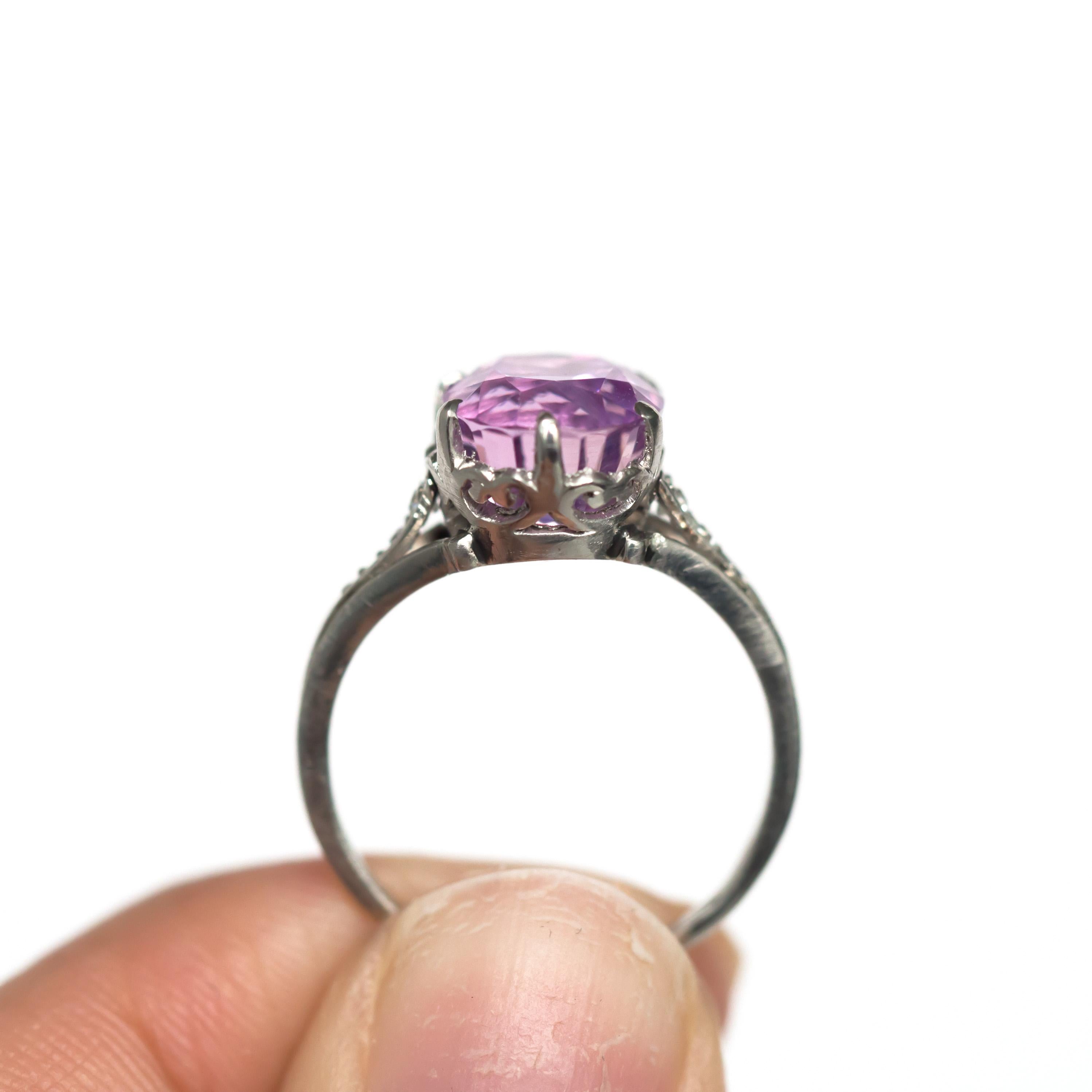 Women's or Men's 5.38 Carat Sapphire Platinum Engagement Ring For Sale