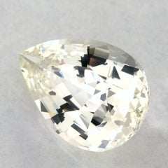 5.39 Ct Green Sapphire Pear Loose Gemstone