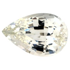 5.39 Ct Green Sapphire Pear Loose Gemstone