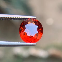 5.39 Ct Natural Deep Orange Spessartine Garnet, Oval Cut Loose Gemstone for Ring