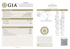 .53 Carat Loose Diamond, Marquise Cut GIA Graded Solitaire VS2 D