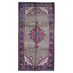 5
3 "x10
6" Nuovo tappeto persiano Hamadan con medaglione in pelo di cammello annodato a mano