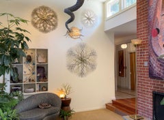 53"x53" Metal Wall Sculpture in Stainless, Bronze and Brass #693