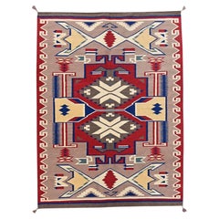 Alfombra oriental de lana tejida a mano, de diseño geométrico en color marrón Toscana, de 1,60 m x 2,16 m