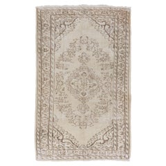 sisischer Oushak-Teppich, 5.3x8.4 Fuß, handgefertigt, Beige