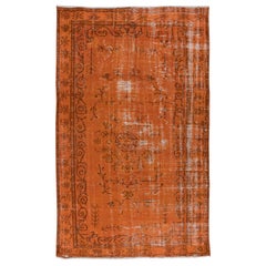 5.3x8.5 Ft Dekorative Orange Handgefertigt Zimmer Größe Teppich, Modern Türkisch Teppich