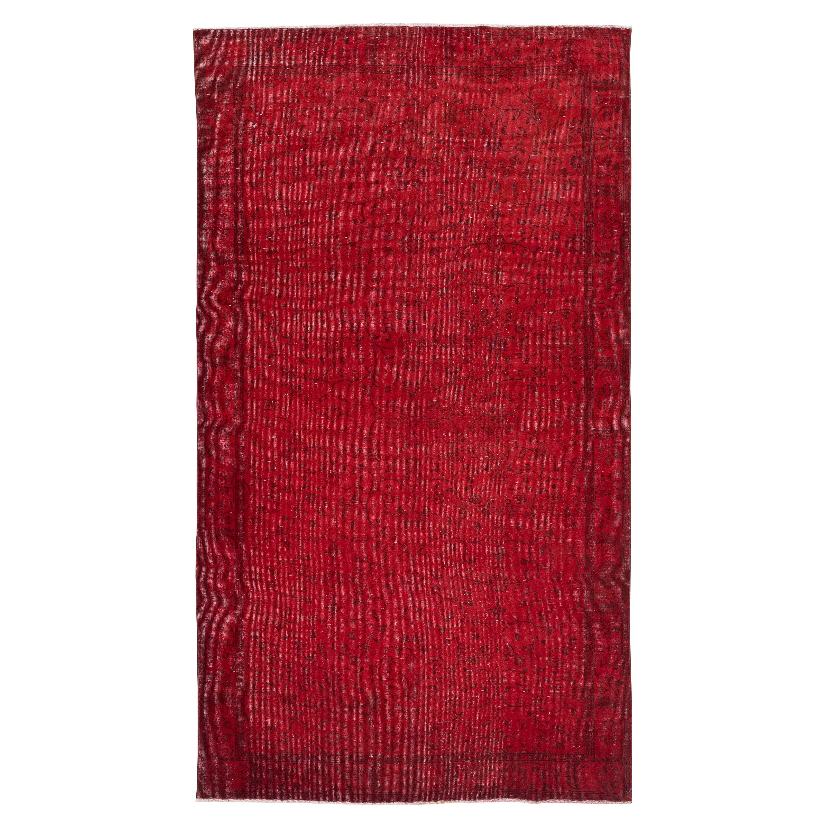 5.3x9.7 Ft Red Handmade Turkish Area Rug for Living Room, Bedroom
Dining Room