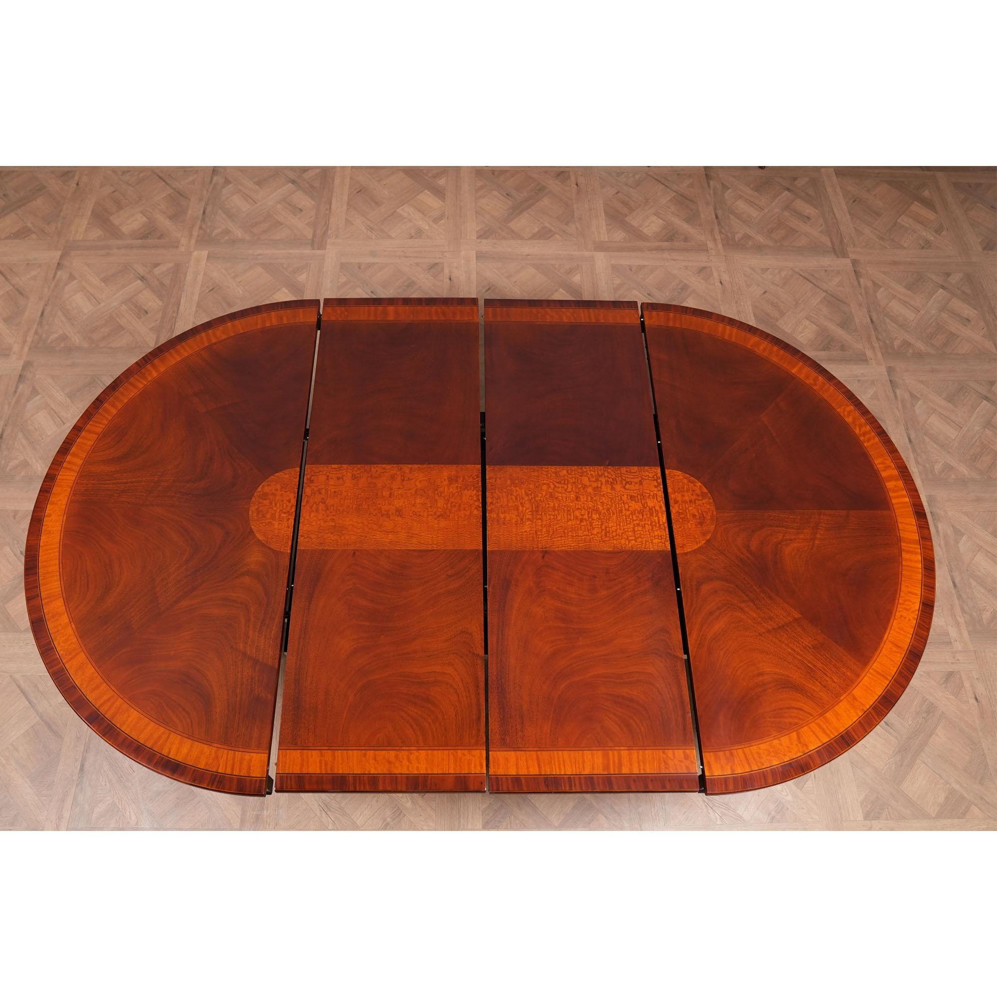 54″-90″ Table ronde en acajou en vente 2