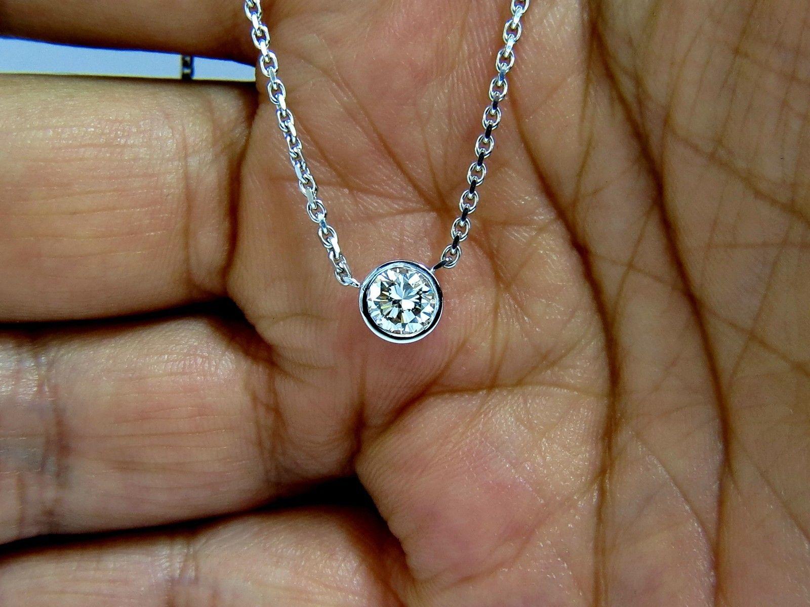 .54 Quilates Collar Solitario Diamante Brillante Redondo Natural i/vs2 14 Kilates Corte redondo en venta
