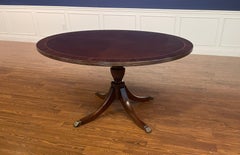 54 Inch Round Mahogany Dining Table by Leighton Hall - Made To Order