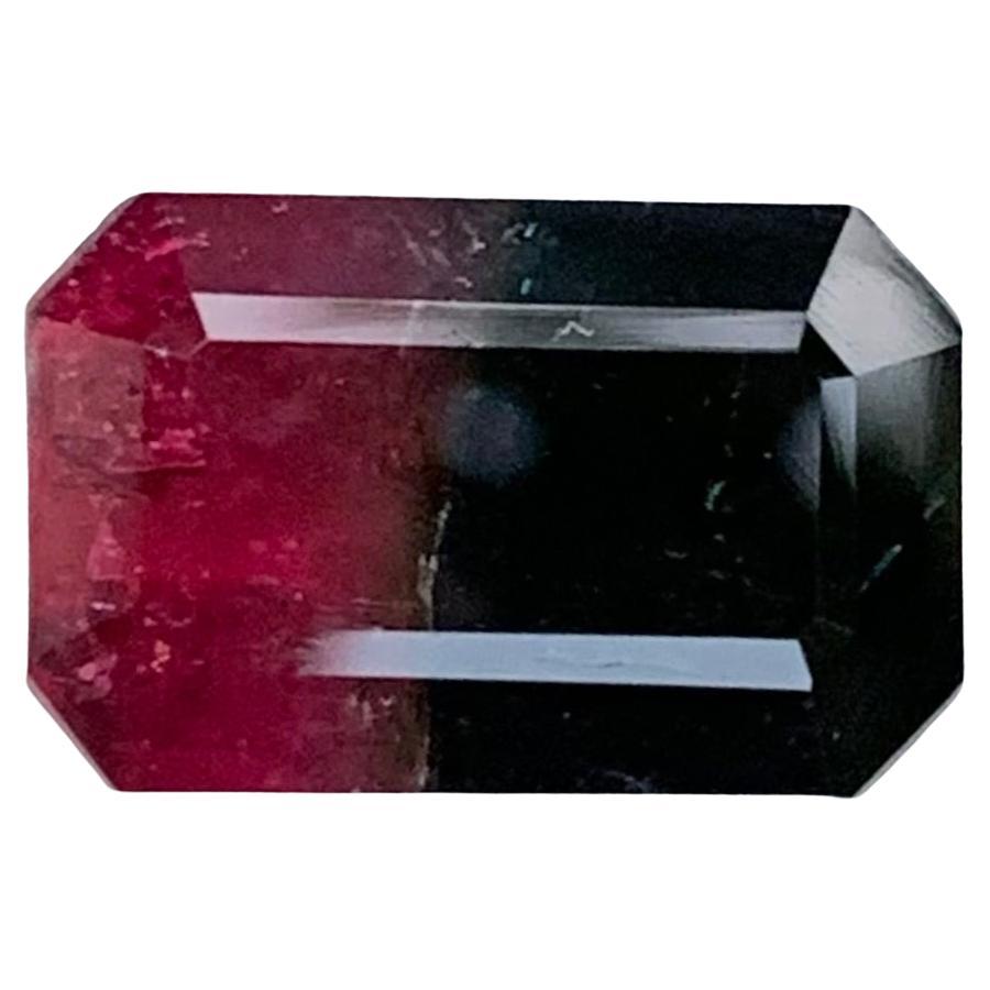 5.40 Carat Natural Loose Bi Colour Tourmaline Emerald Shape
