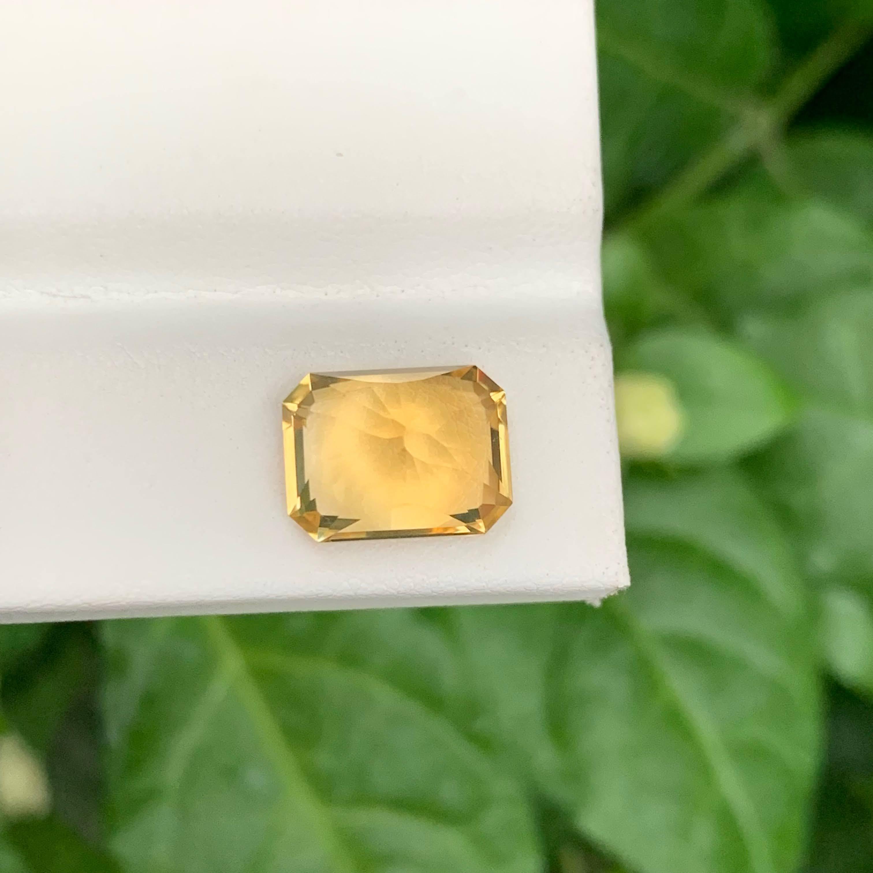 Mixed Cut 5.40 Carat Natural Loose Golden Citrine Stone Custom Precision Cut African Gem For Sale