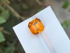 5.40 Carat Natural Loose Madeira Citrine Cushion Cut Gemstone (pierre précieuse de Madère taillée en coussin)