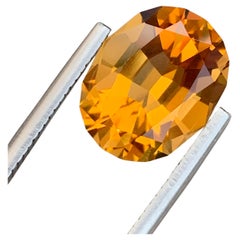 5.40 Carat Natural Loose Madeira Citrine Oval Shape Gem From Brazil Mine
