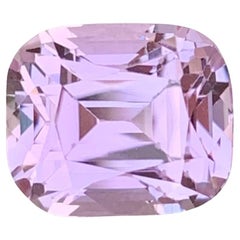 5.40 Carat Natural Loose Pink Kunzite Cushion Shape Gemstone