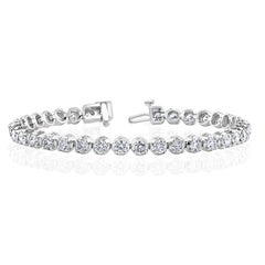 5.40 Carat Round Diamond Tennis Bracelet