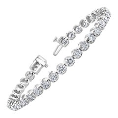 5.40 Carat Round Diamond Tennis Bracelet