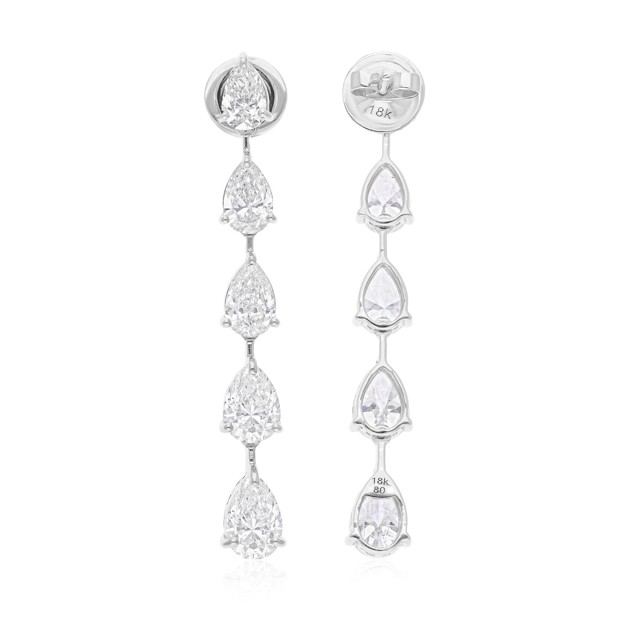 Cast from 18-karat gold, these exquisite earrings are handset with 5.40 carats of sparkling diamonds.

FOLLOW SPECTRUM JEWELS storefront to view the latest collection & exclusive pieces. Spectrum Jewels is proudly rated as a Top Seller on 1stdibs