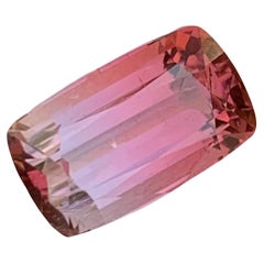 5,40 Karat Prächtiger facettierter zweifarbiger Turmalin Long Cushion Shape Edelstein