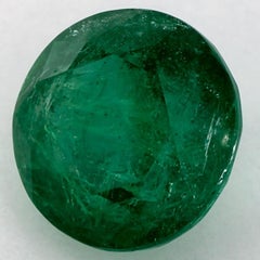 5.40 Ct Emerald Round Loose Gemstone