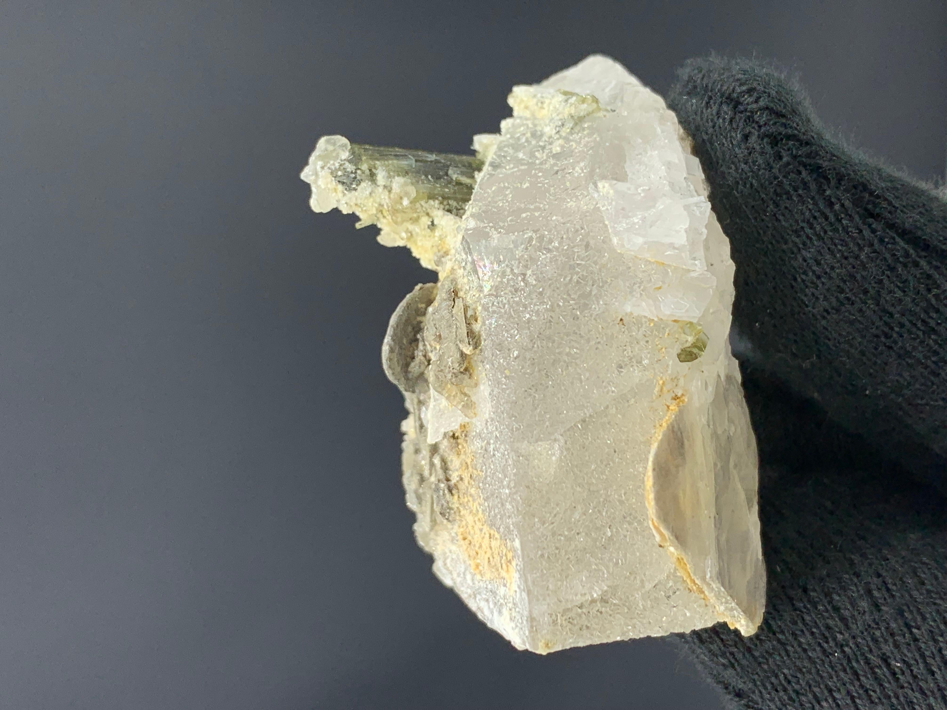 Pakistani 54.05 Gram Tourmaline On Quartz Specimen From Stak Nala, Pakistan For Sale