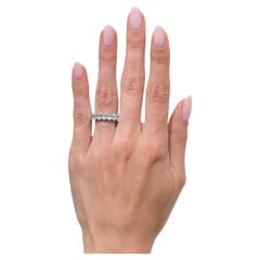 5.41 Carat Oval Band Brilliant White 18K Gold Heirloom-Worthy Glow Signature